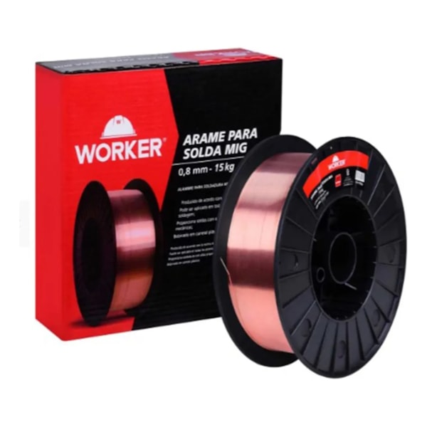 Arame de Solda Carretel Mig 0,8mm 15kg Worker-e5650d69-1f00-48a3-b327-8b9953958e30