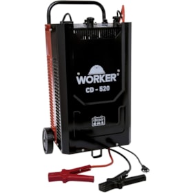 Carregador de Bateria com Auxiliador Partida Cd520 60Ah a 750Ah 12V a 24V Bivolt Worker
