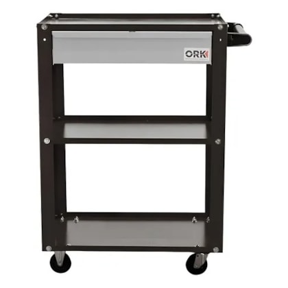 Carrinho Desmontável Aberto para Ferramentas Ork Preto