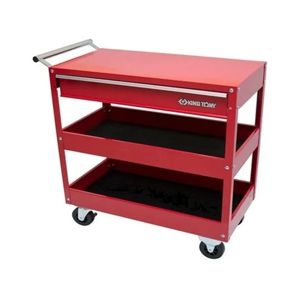 Carrinho Metálico para Manutenção com 1 Gaveta e 2 Prateleiras King Tony-4c42af8f-ea6e-4fca-822e-9cd2a84743dc