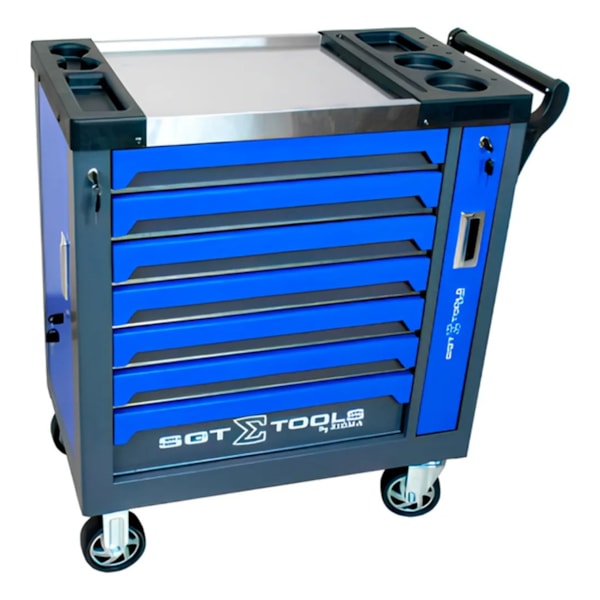 Carrinho para Ferramentas Fechado com 7 Gavetas Sigma Tools-322802c0-9250-4375-ba07-49327d53a2db