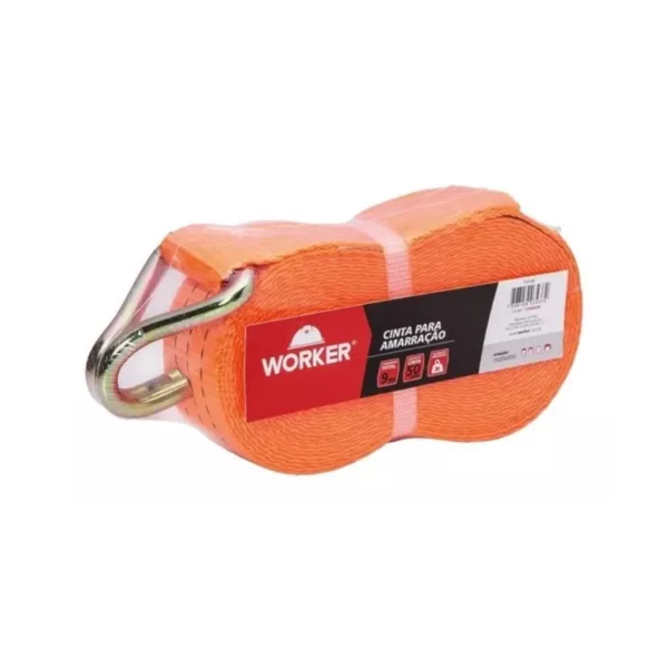Cinta Amarração Gancho J 9 Metros 3000kg Worker-20b6d35b-0b5e-4731-836c-adeec37f5488