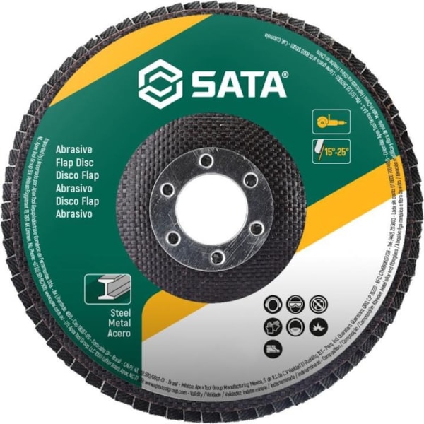 Disco Flap Abrasivo Metal 4.1/2 C40 Sata-1b7ed74b-1b57-4f39-bcb6-c4898ba2980f