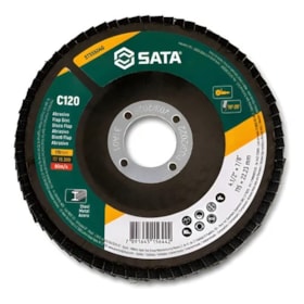 Disco Flap Abrasivo para Metal 120 Grãos Sata