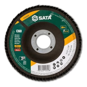Disco Flap Abrasivo para Metal 60 Grão Sata