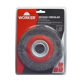 Escova de Aço Circular Ondulado 6x1 Worker