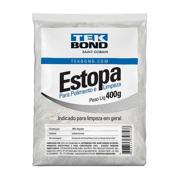 Estopa para Limpeza 400g Tek Bond-af66c533-1fef-4040-8073-ec3a893634f0