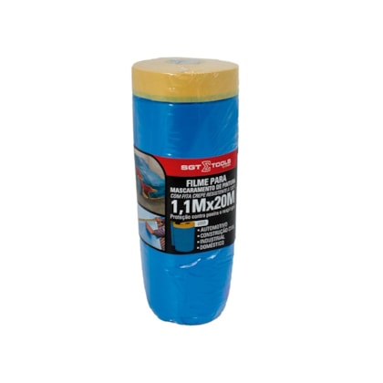 Filme Mascaramento Eletrostático com Fita Resistente a 120 Gruas 1,1m X 20m Sigma