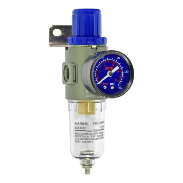 Filtro Regulador de Ar para Compressor com Manometro 1/4  Pdr-337b9d1c-7e6a-433e-a57d-29c6a2401f85
