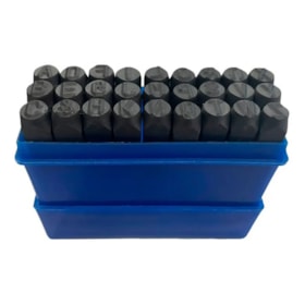 Jogo 27 Marcadores Punções Alfabeto Abcdário 5mm Bremen 6192