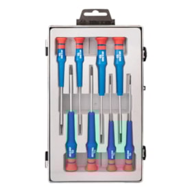 Jogo Chave Fenda e Philips Precisão 8 Peças King Tony