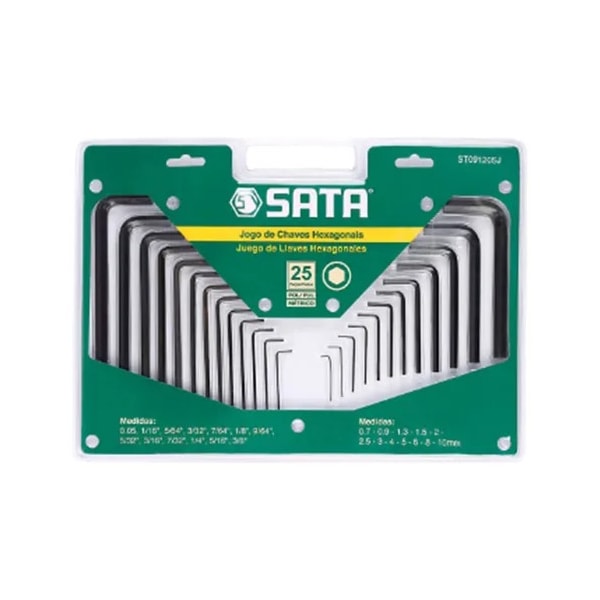 Jogo Chave Hexagonal com 25 Peças Sata-2933adf4-905a-43dd-935f-d74032511f0a