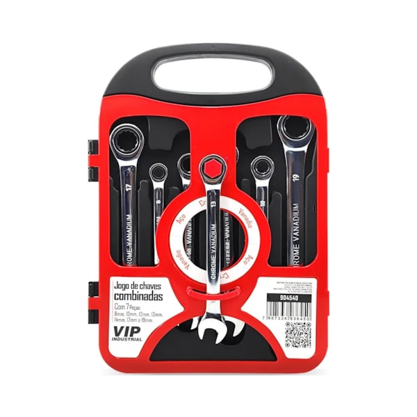 Jogo Chaves Combinadas com Catracas 8mm a 18mm Vip-5d8cdab5-044d-4fe4-95bb-ad5cc1b65e9e
