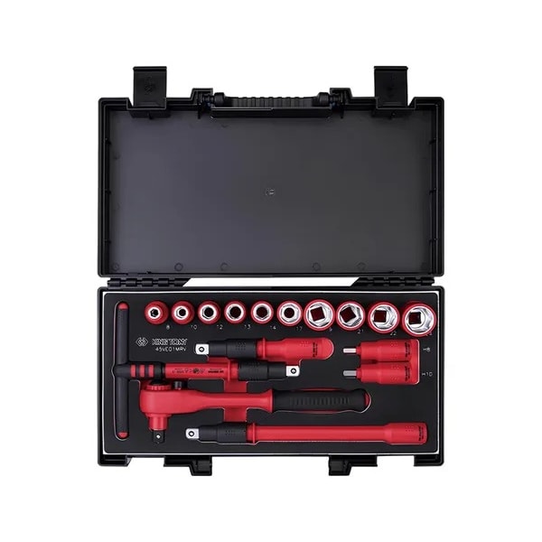 Jogo de 16 Ferramentas Vde Isoladas 1000v 1/2'' King Tony Cor Vermelho-9f4f9383-4fc6-4caa-b563-c75242cfc59c