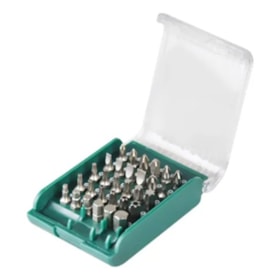 Jogo de Bits com Parafusadeira com 30 Peças 1/4' Sata
