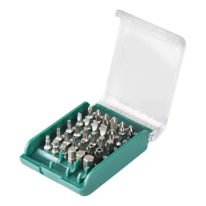 Jogo de Bits com Parafusadeira com 30 Peças 1/4' Sata