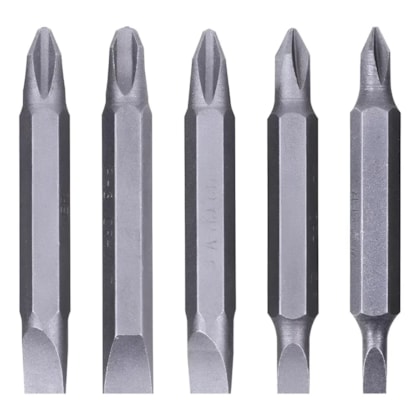 Jogo de Bits de Fenda e Philips 05 Peças Worker