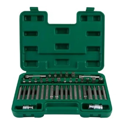 Jogo de Bits Hexagonal com 42 Peças 8mm Sata