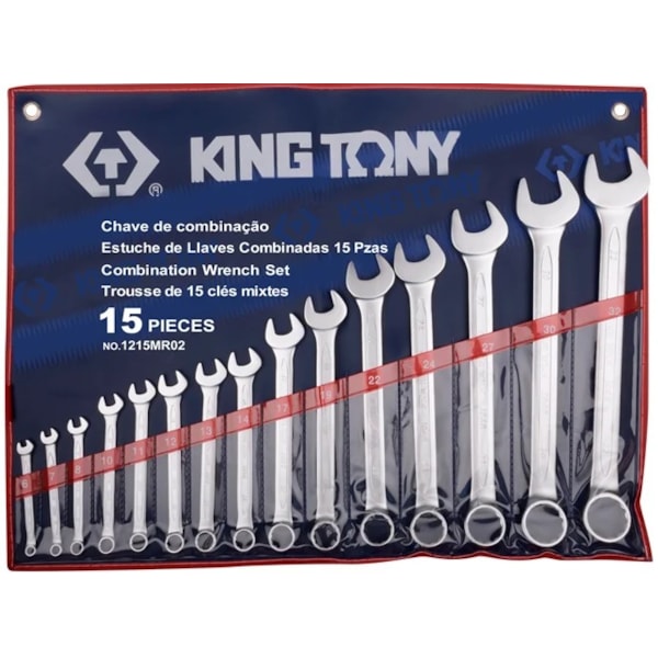 Jogo de Chave Combinada 6mm a 32mm com 15 Peças King Tony-f1d94a06-6b65-46bb-aa10-66bc36212f30