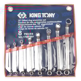 Jogo de Chave Estrela 6mm a 22mm 8 Peças King Tony
