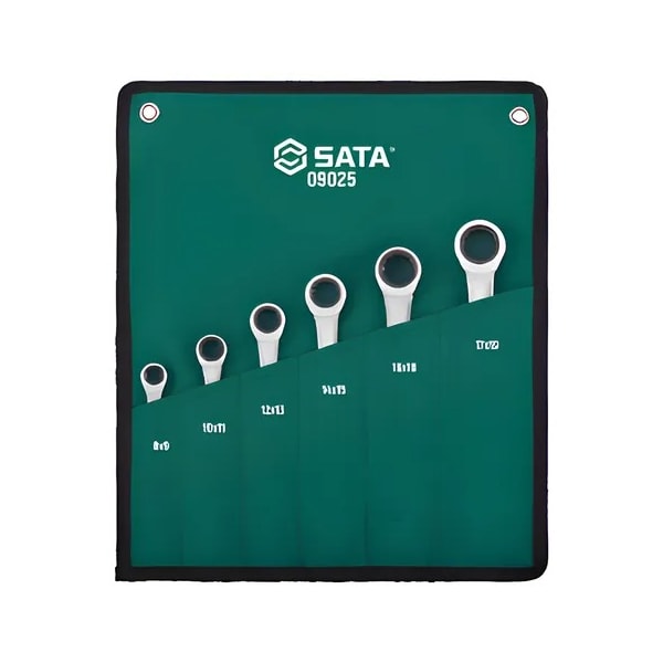 Jogo de Chave Estrela Catraca 8mm a 19 mm  com 6 Peças Sata-1072b8ce-dc80-48bf-b71b-b66d30c38265
