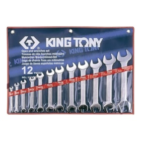 Jogo de Chave Fixa com 12 Peças King Tony