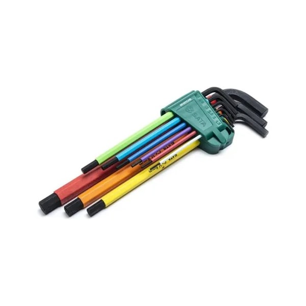 Jogo de Chave Hexagonal Longa Colorida com 9 Peças Sata-c6e9ce16-b9d1-43b3-b8c1-e87989349ce1