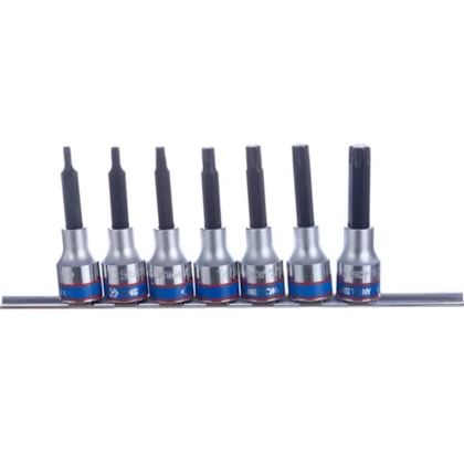 Jogo de Chave Soquete Longa com 7 Peças King Tony