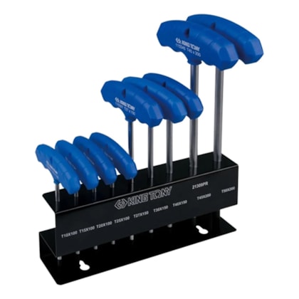 Jogo de Chave Torx tipo T com 9 Peças King Tony