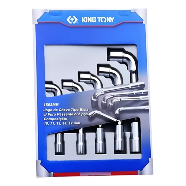 Jogo de Chaves Biela Furo Passante 5 Peças King Tony-271499c6-dd24-4ef7-b1a0-af477f2f56a7