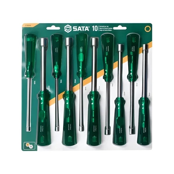 Jogo de Chaves Canhão 4mm a 13mm 10 Peças Sata-bb49383f-13ad-43cc-85e0-0ce59eae18d6