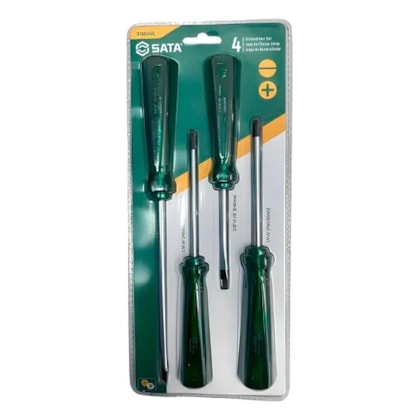 Jogo de Chaves de Fenda e Phillips Belzer com 4 Peças Sata