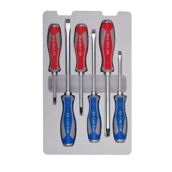 Jogo de Chaves de Fenda e Phillips com 6 Peças King Tony-5d22ba94-a440-426c-9a6e-db494bffb7bf