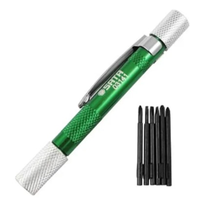 Jogo de Chaves Fenda e Phillips para Eletrônica 6 Peças Sata