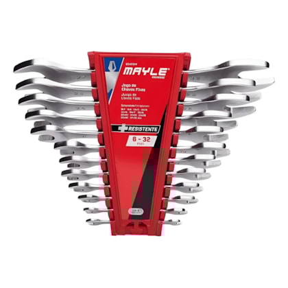 Jogo de Chaves Fixa 6mm a 32mm com 12 Peças Mayle