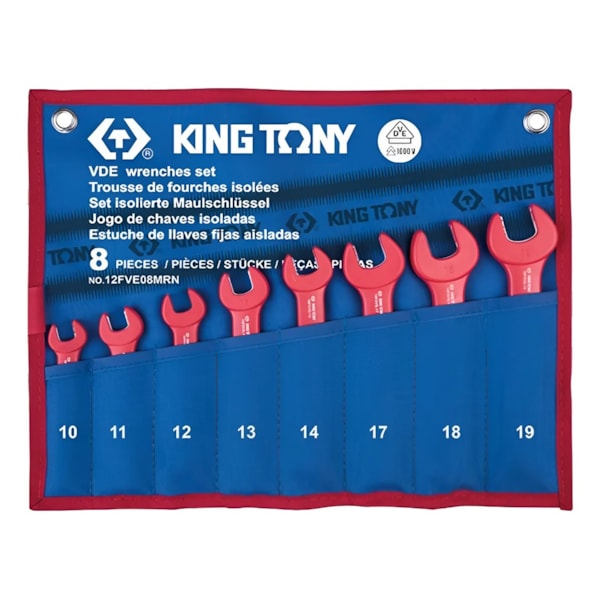 Jogo de Chaves Fixa Isolada 1000v 10mm a 19mm King Tony-f669a1ba-dd60-4cc2-aff3-26997aab7567