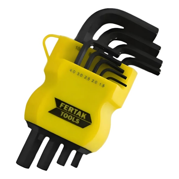 Jogo de Chaves Hexagonal Curta 9 Peças Fertak-2b9fbc0d-2c1c-4fc4-82be-1fa6c2f887dc