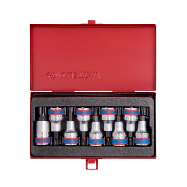 Jogo de Chaves Soquete Hexalobular 1/2' com 9 Peças King Tony-e60f6d5d-728a-4b52-a46b-e37a38f08b6c