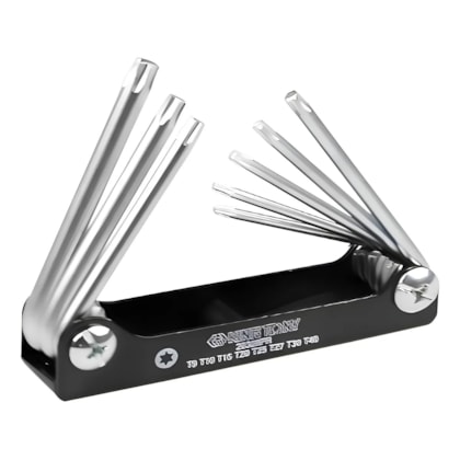 Jogo de Chaves Torx Tipo Canivete 8 Peças King Tony