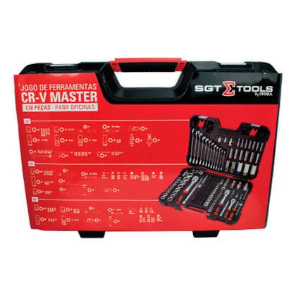 Jogo de Ferramentas Cr-V Master para Oficinas 178 Peças Sigma-e83b74c8-3d90-4f63-b84a-53f60e94f05f