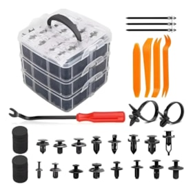 Jogo de Presilhas Automotivas com 625 Peças Vip