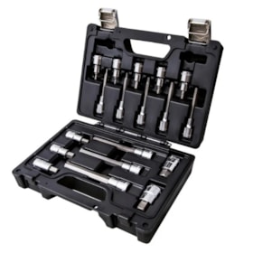 Jogo de Soquete com Ponta Allen 4mm a 19mm Encaixe 1/2