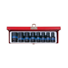 Jogo de Soquete de Impacto Sextavado Longo com 8 Peças 1/2