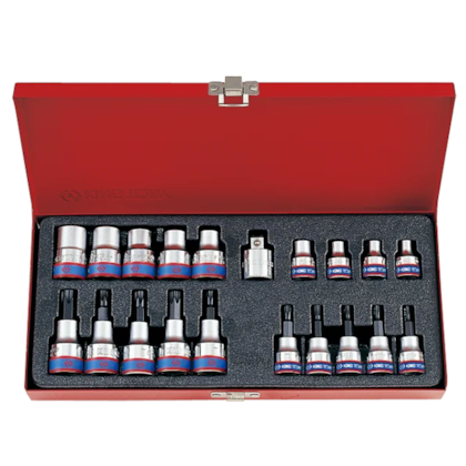 Jogo de Soquete e Chave Soquete com 20 Peças King Tony