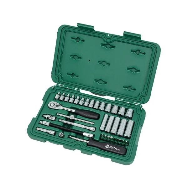 Jogo de Soquete Sextavado 1/4 com 36 Peças Sata-9da1a3fe-0962-47ae-915a-c1921b0dd3f6