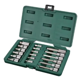 Jogo de Soquetes Bits Hexagonais 1/4 a 1/2 Sata