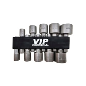 Jogo de Soquetes Canhão 4mm a 13mm 10 Peças Vip