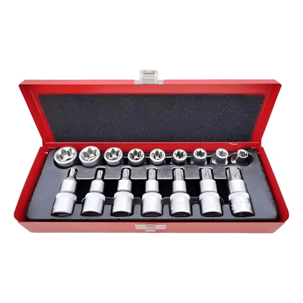 Jogo de Soquetes Torx Macho e Fêmea 16 Peças Vip-fc4dbf7e-8386-4023-adeb-373e7a2544bf