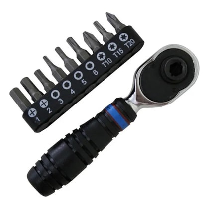 Jogo Mini Catraca Reversível 1/4'' 9 Bits King Tony