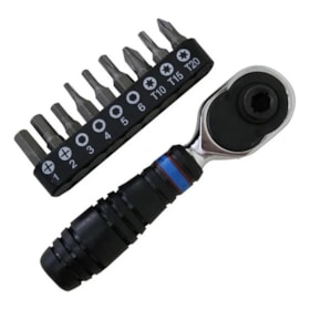 Jogo Mini Catraca Reversível 1/4'' 9 Bits King Tony